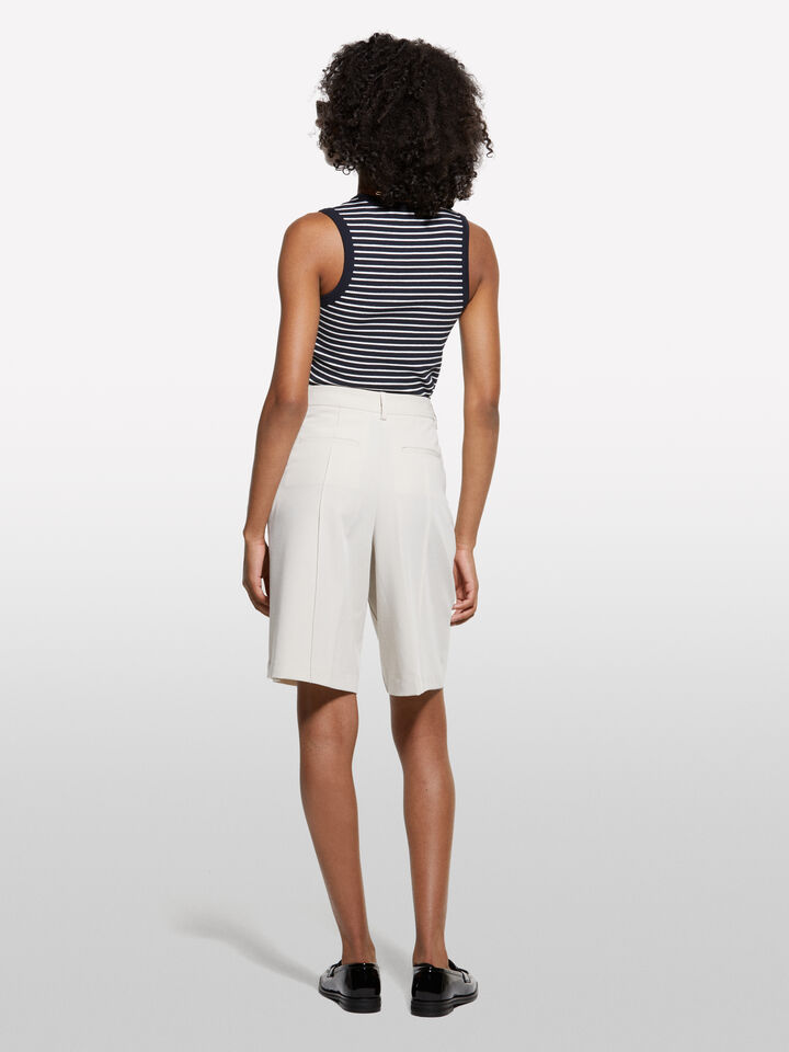 Haut rayé avec boutons - hauts pour femme - Bleu Foncé | Sisley image number 2